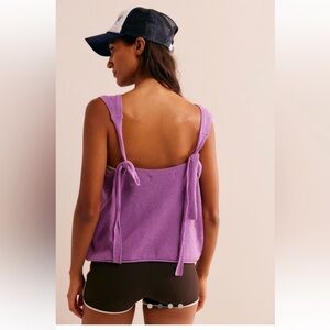 NWOT Free People Beach Keiran knit tie shoulder sweater tank - XS
